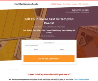 Fairofferhamptonroads.com(Sell My House Fast Virginia Beach VA) Screenshot