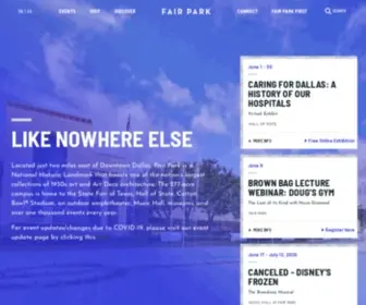 Fairpark.org(Fair Park) Screenshot