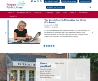 Fairportlibrary.org(Fairport Public Library) Screenshot