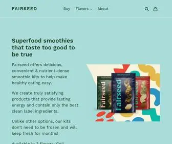 Fairseed.co(Fairseed Smoothie Kits) Screenshot