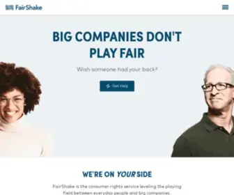 Fairshake.com(The Consumer Rights Service) Screenshot