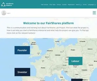 Fairsharesplatform.eu(Find out what the project is) Screenshot