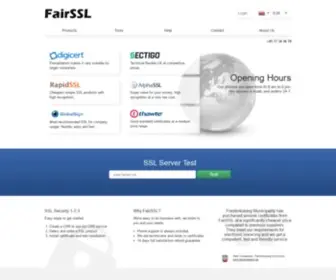 Fairssl.net(FairSSL making SSL easy) Screenshot