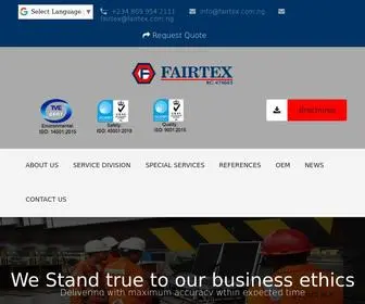 Fairtex.com.ng(Fairtex Integrated Services Ltd) Screenshot