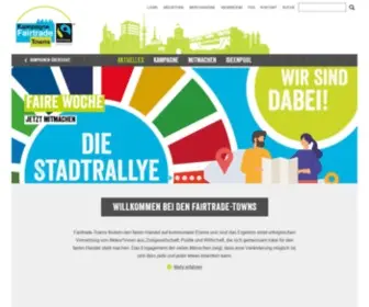 Fairtrade-Towns.de(Fairtrade Towns) Screenshot