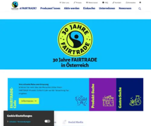 Fairtrade.at(Fairtrade Österreich) Screenshot