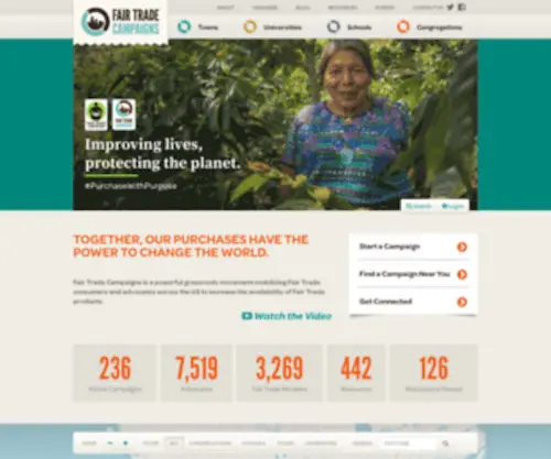 Fairtradecampaigns.org(Fair Trade Campaigns) Screenshot
