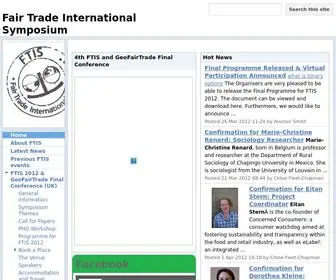 Fairtradeinternationalsymposium.org(Fair Trade International Symposium) Screenshot