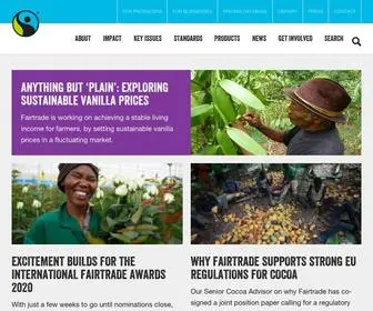 Fairtrade.net(Fairtrade International) Screenshot
