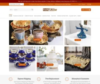 Fairturk.com(Buy From Turkey Authentic Turkish Gifts) Screenshot