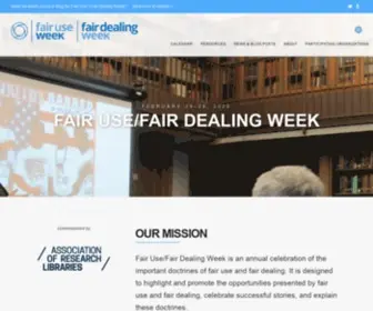 Fairuseweek.org(Fair Use/Fair Dealing Week) Screenshot