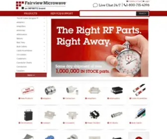 Fairviewmicrowave.com(Fairview Microwave Inc) Screenshot