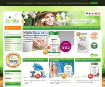 Fairvital.com(Bioaktive Vitalstoffe & Gesundheitsprodukte online kaufen auf) Screenshot