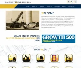 Fairwayelectrical.com(Electrical Contractors in Hamilton & Ancaster) Screenshot