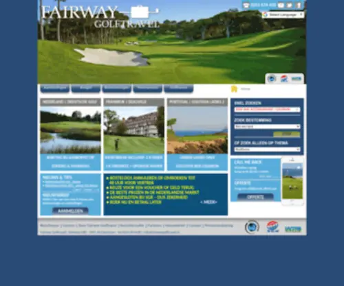 Fairwaygolftravel.nl(Golfvakantie Specialist) Screenshot