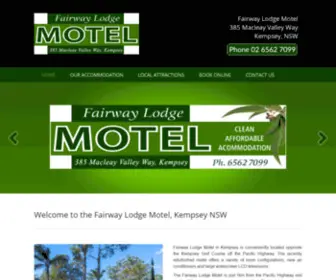 Fairwaylodgemotel.com.au(Fairway Lodge Motel Kempsey NSW Pacific Highway accommodation Mid North Coast) Screenshot