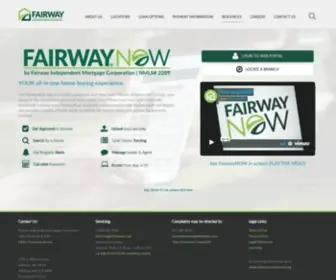 Fairwaynow.com(Fairway Independent Mortgage Corporation) Screenshot
