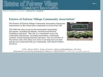 Fairwayvillageowners.com(Estates of Fairway Village Community Association) Screenshot