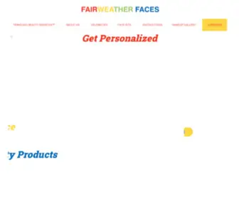 Fairweatherfaces.com(Makeup Specialists) Screenshot