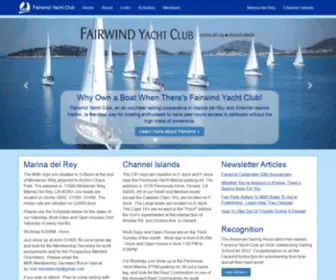 Fairwind.org(Fairwind Yacht Club) Screenshot