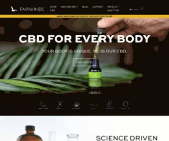 Fairwindscbd.com(CBD For Everybody) Screenshot