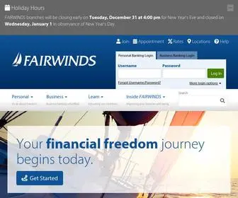 Fairwinds.org(FAIRWINDS Credit Union) Screenshot