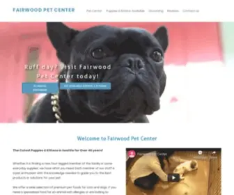 Fairwoodpetcenter.com(FAIRWOOD PET CENTER) Screenshot