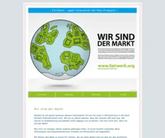 Fairwork.org(Wir sind der Markt) Screenshot