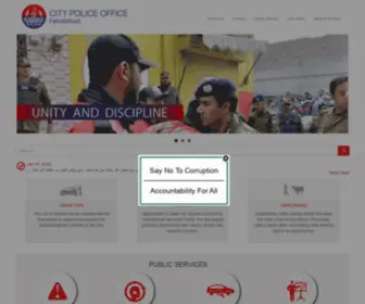 Faisalabadpolice.gov.pk(CPO Faisalabad) Screenshot