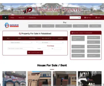 Faisalabadproperty.com(Property for sale Faisalabad) Screenshot