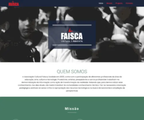 Faiscacultural.org.br(FAISCA) Screenshot