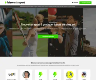 Faisonsdusport.fr(Plateforme dédiée au sport) Screenshot