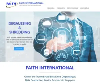 Faith-INTL.com(Faith International Pte Ltd) Screenshot