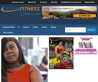 Faithandfitness.net(Faith & fitness magazine) Screenshot