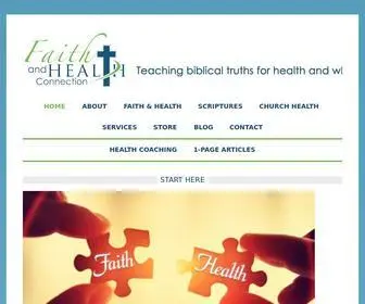 Faithandhealthconnection.org(A Christian perspective on health and wellness) Screenshot