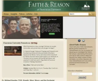 Faithandreason.com(Faith and Reason) Screenshot