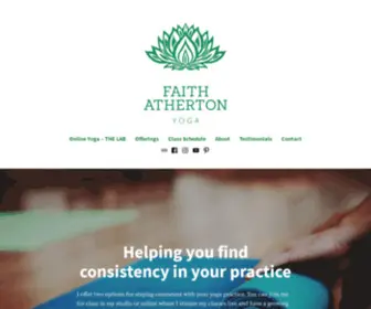 Faithathertonyoga.com(Faithathertonyoga) Screenshot