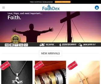 Faithdex.com(Love, Hope, and Faith Shop) Screenshot