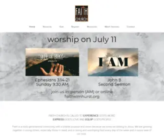 Faithelmhurst.org(Get Connected) Screenshot