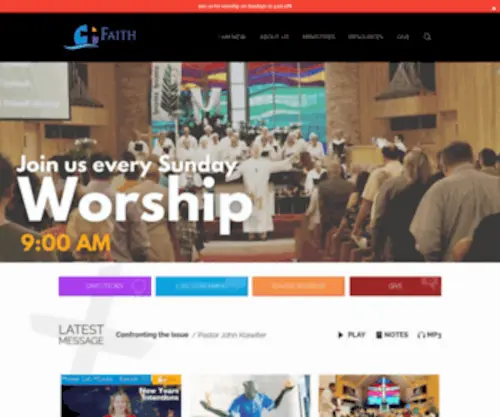 Faithfl.org(Faith Lutheran Church) Screenshot