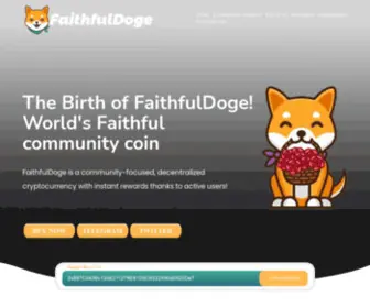 Faithfuldoge.com(Registrant WHOIS contact information verification) Screenshot