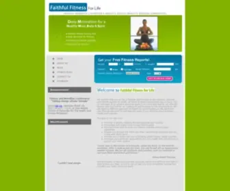 Faithfulfitnessforlife.com(We want to help you to live a lifestyle) Screenshot