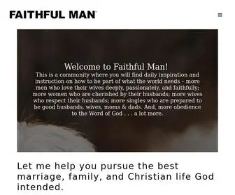 Faithfulman.com(MAN®) Screenshot