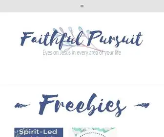 Faithfulpursuit.com(Faithful Pursuit) Screenshot