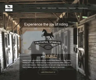 Faithfulstablesandvenue.com(Faithful Stables and Venue) Screenshot