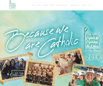 Faithhopecharitygives.org(Because We Are Catholic) Screenshot