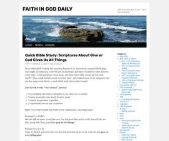 Faithingoddaily.com(Get to know God Today) Screenshot