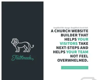 Faithmade.com(A Church Website Builder for Creating Next Steps) Screenshot