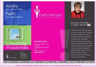 Faithmonson.com(Faith Monson) Screenshot
