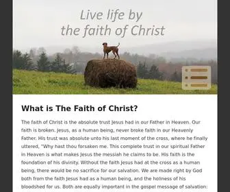 Faithofchrist.org(The Faith of Jeus) Screenshot